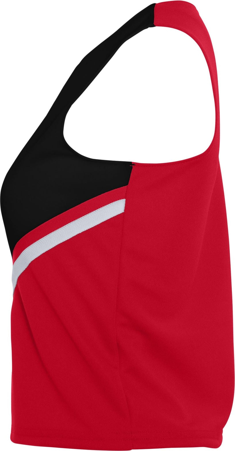 Left View of RED/BLACK/WHITE GIRLS PRIDE SHELL