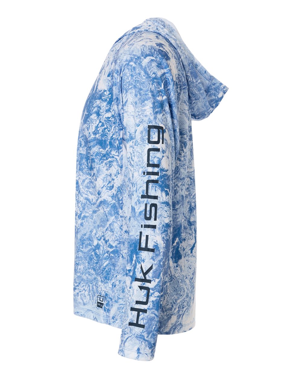 Left View of Regatta Men's Pursuit Mossy Oak Printed Hooded Long Sleeve T-Shirt - H12L0047