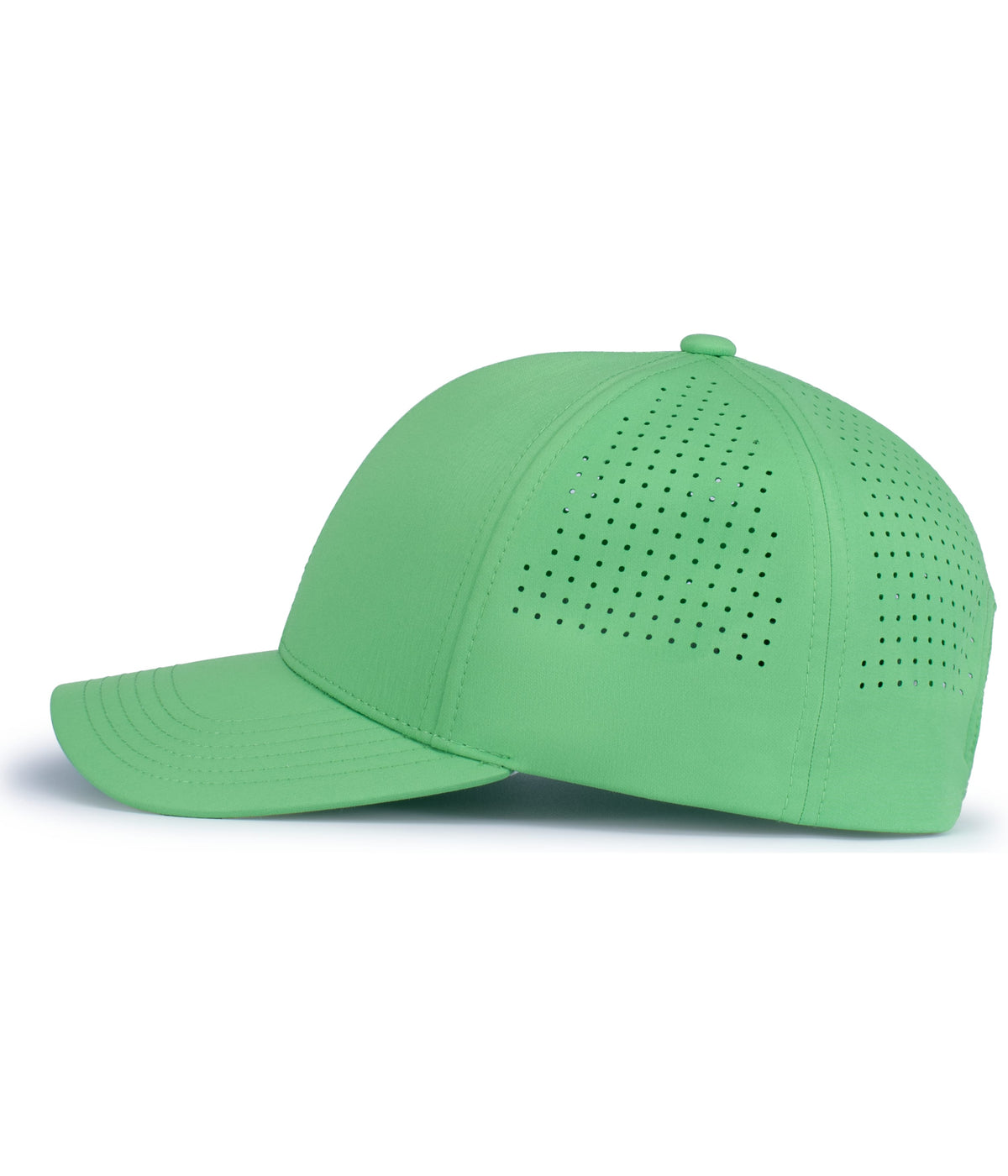 Left View of RETRO GREEN WEEKENDER LTWT PERF SNAPBACK