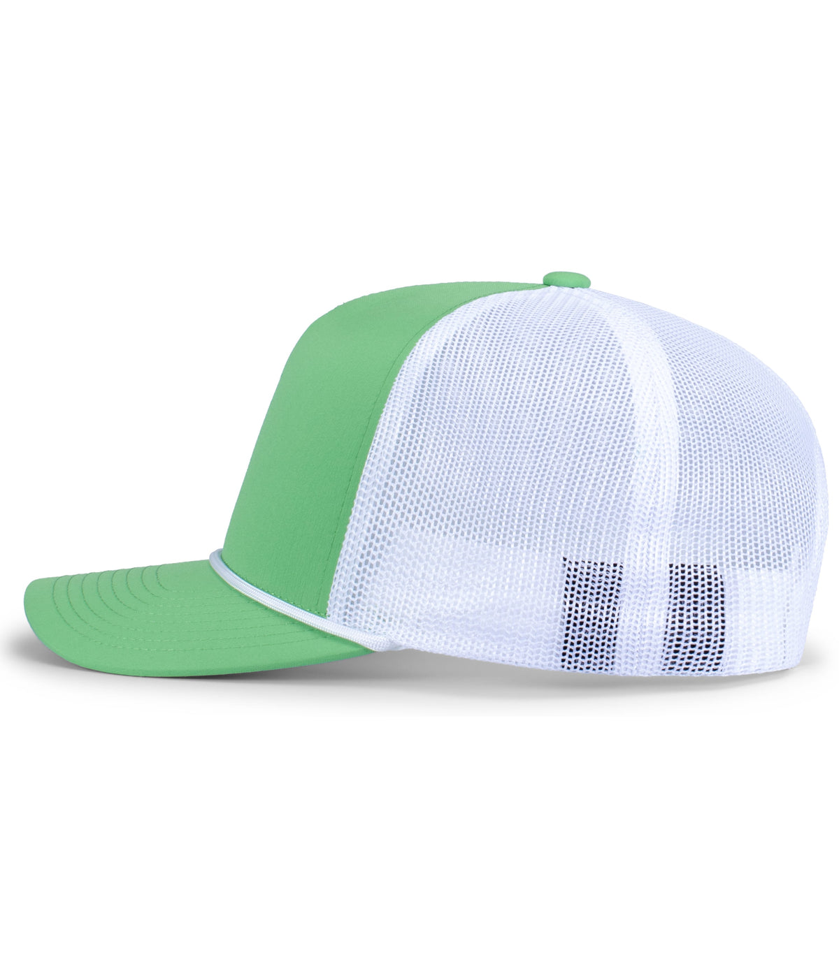 Left View of RETRO GREEN/WHITE WEEKENDER TRUCKER