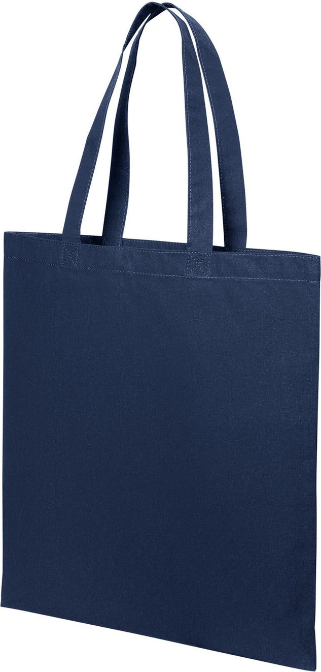 Left View of RiverBlNv Port Authority Core Cotton Tote BG1500