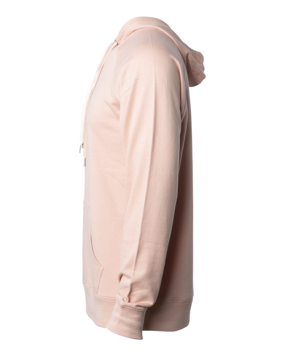 Left View of Rose Icon Lightweight Loopback Terry Hooded Sweatshirt - SS1000