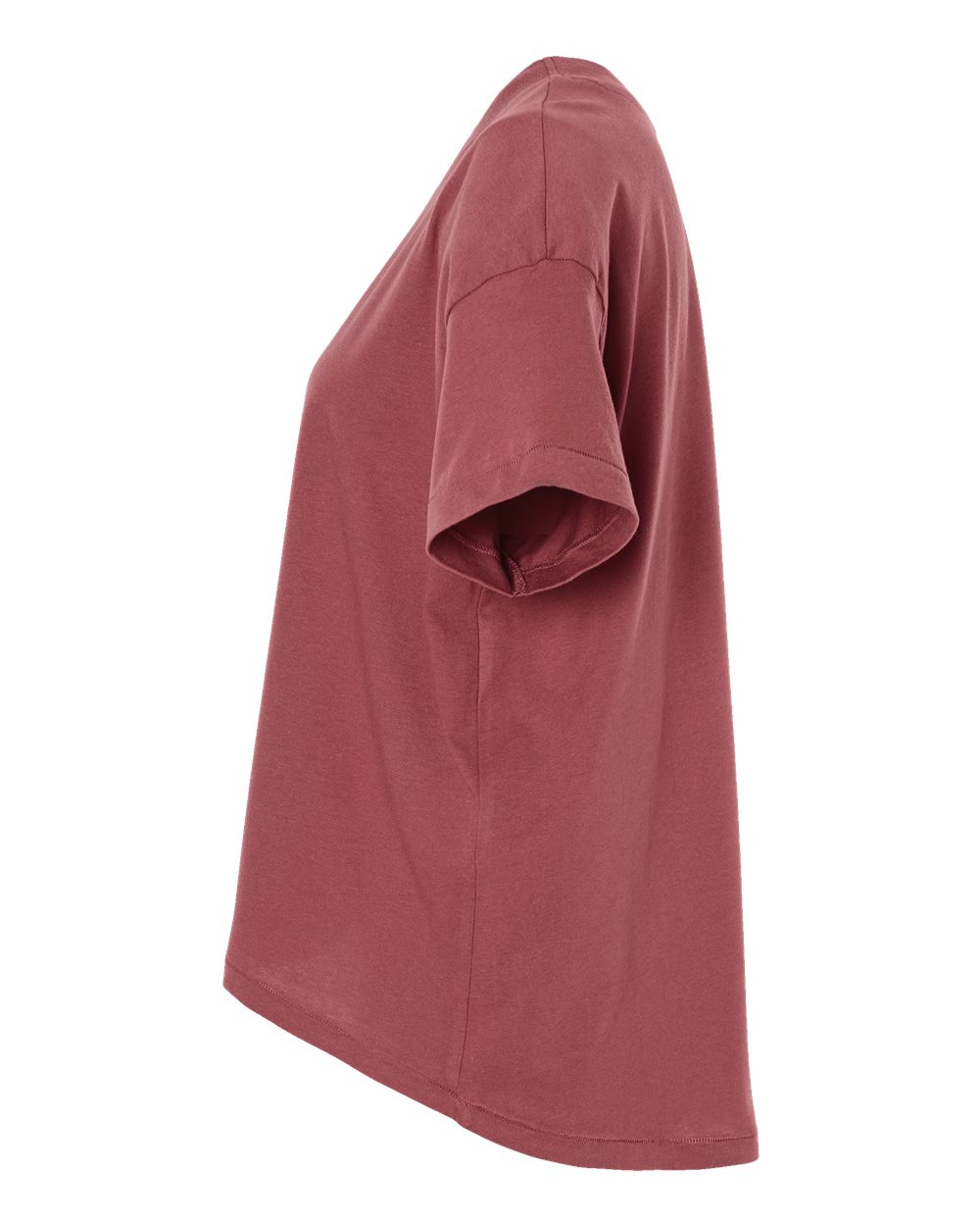 Left View of Rouge Women's Hi-Lo Tee - 3519