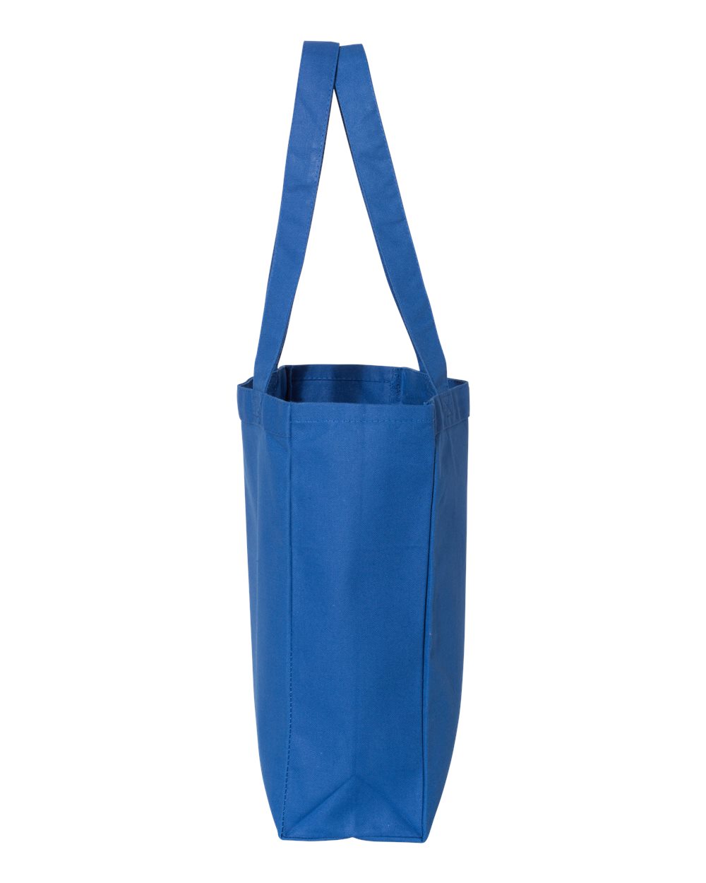 Left View of Royal 12L Gussetted Shopping Bag - Q1000