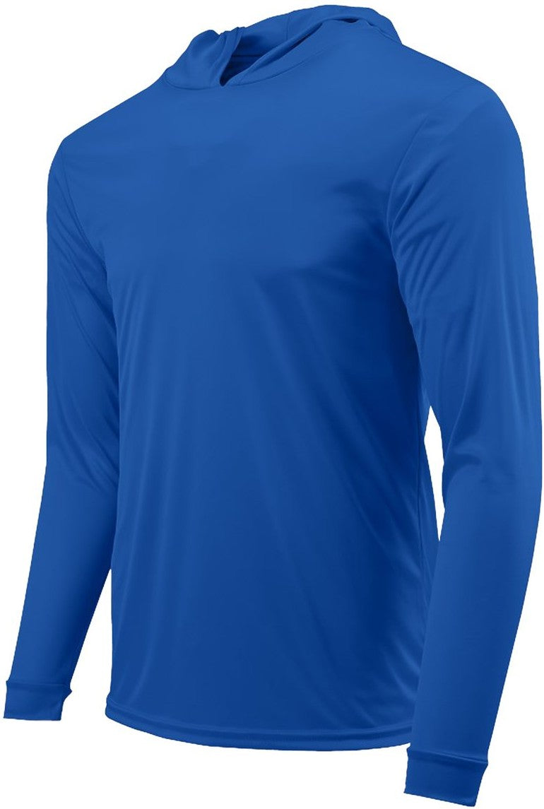 Left View of Royal Bahama Performance Hooded Long Sleeve T-Shirt - 220