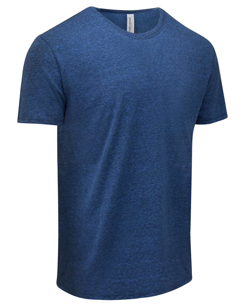 Left View of Royal Black Triblend Triblend Short-Sleeve T-Shirt - 102A