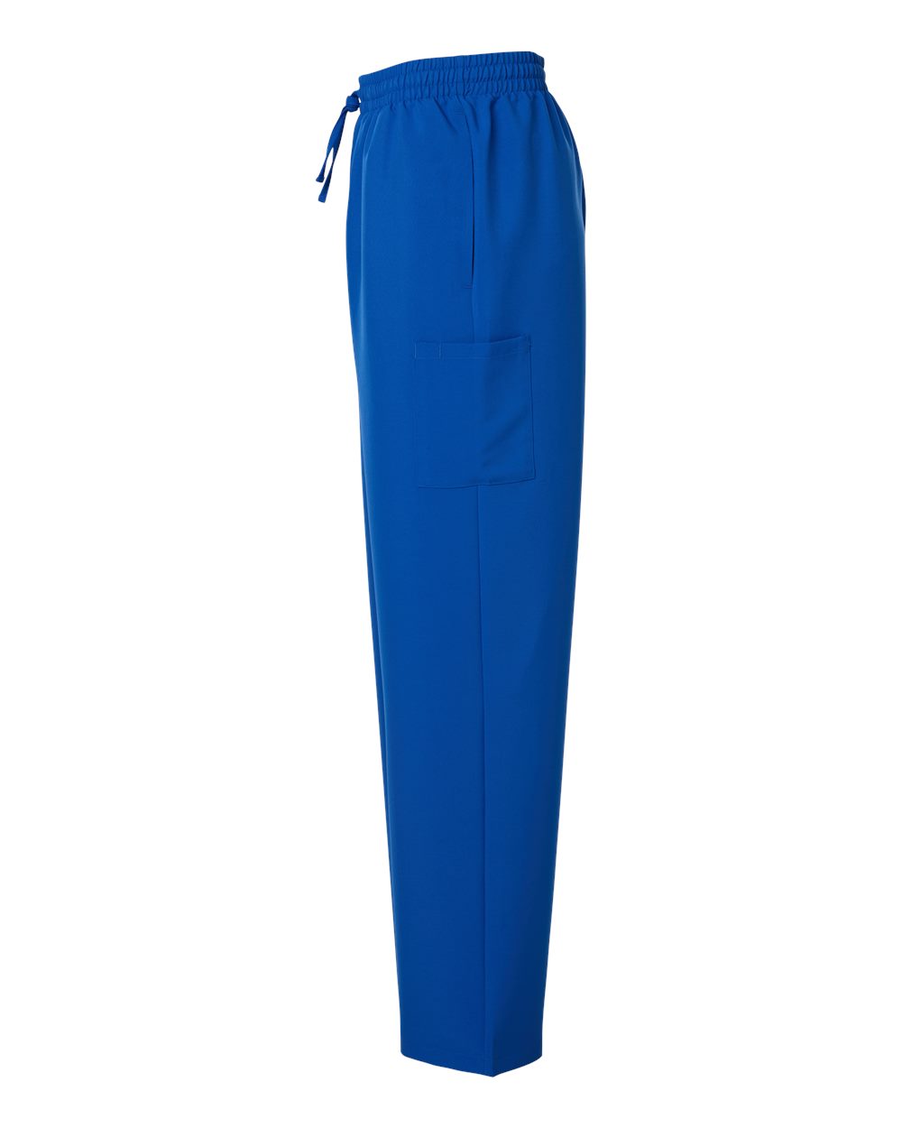 Left View of Royal Blue Men's Scrub Open Leg Pants - HMB003 plain