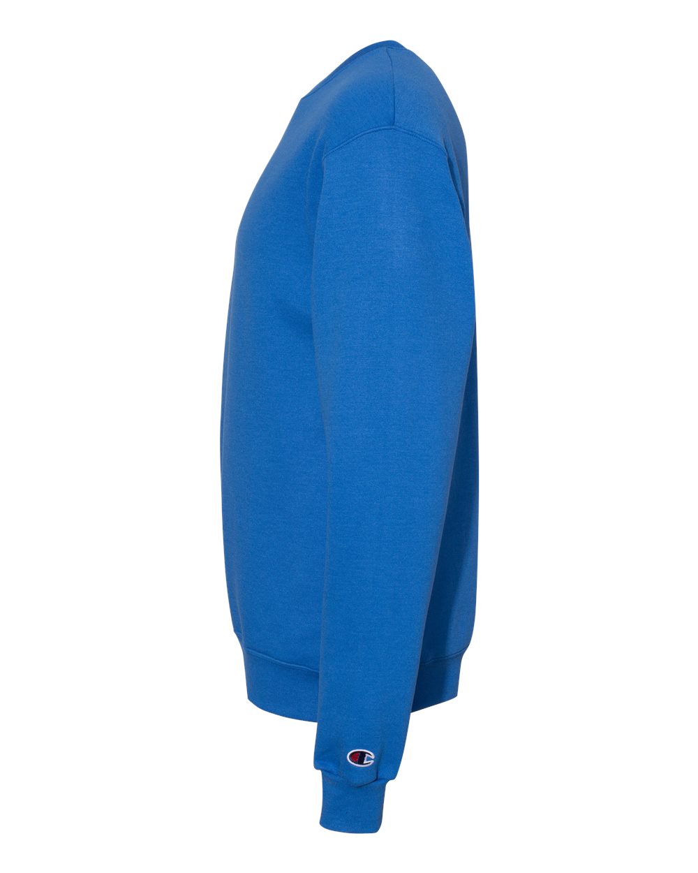 Left View of Royal Blue Powerblend® Crewneck Sweatshirt - S600