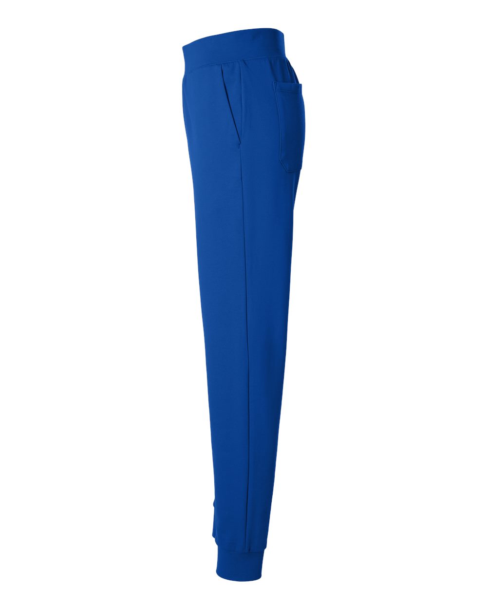 Left View of Royal Blue Women&#39;s Rubi Ultrasoft Scrub Joggers - W40001