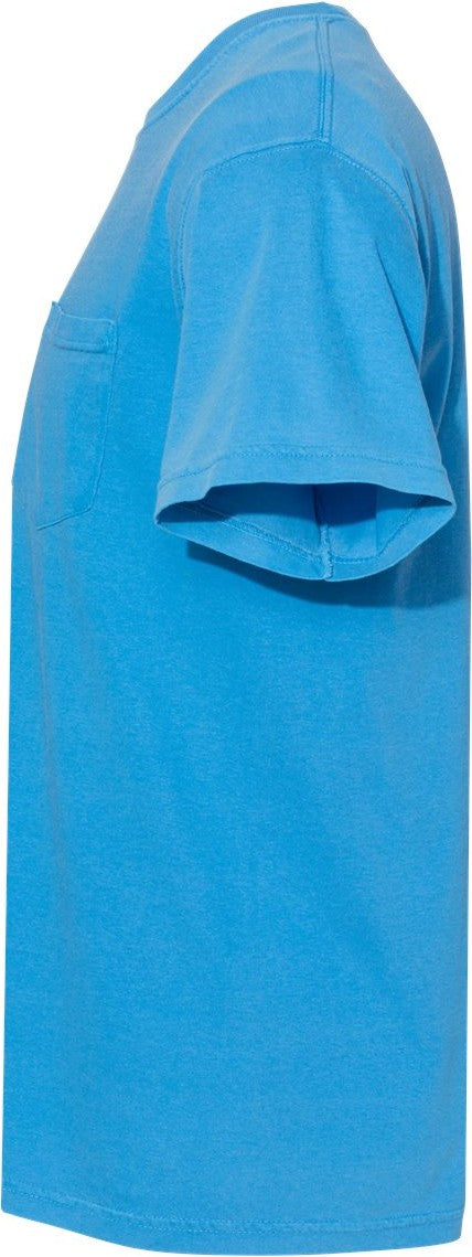 Left View of Royal Caribe Garment-Dyed Heavyweight Pocket T-Shirt - 6030