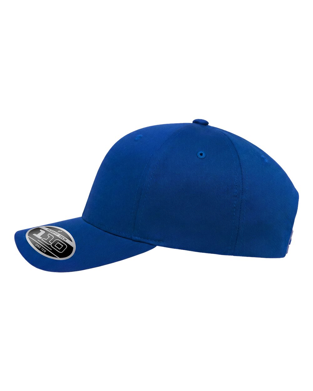 Left View of Royal Cotton Blend Adjustable Cap - 6277ADJ plain
