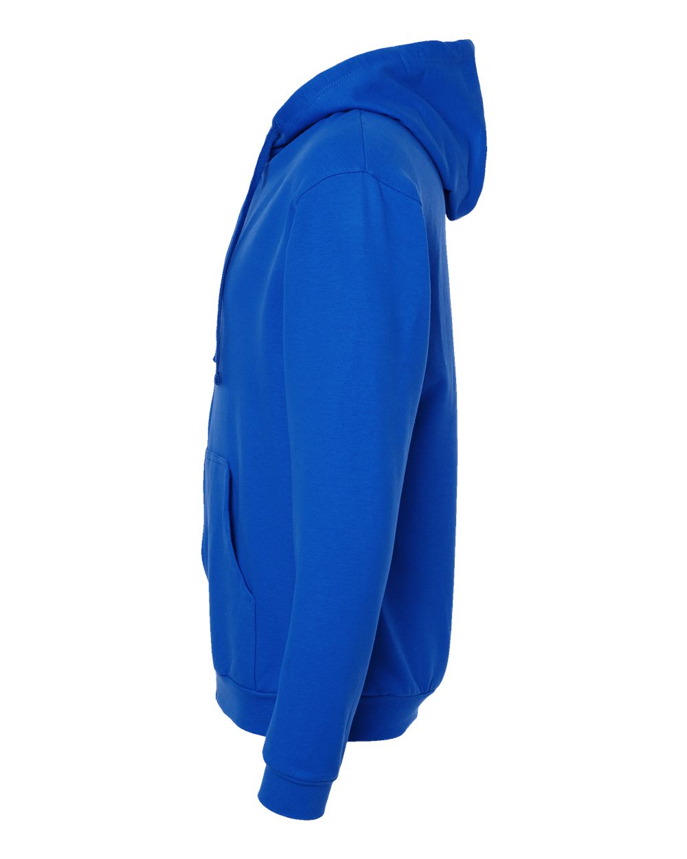 Left View of Royal Full-Zip Hooded Sweatshirt - 331