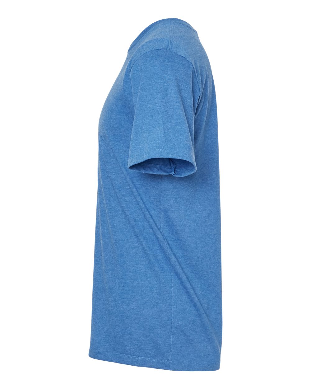 Left View of Royal Heather Premium Cotton Blend T-Shirt - 541