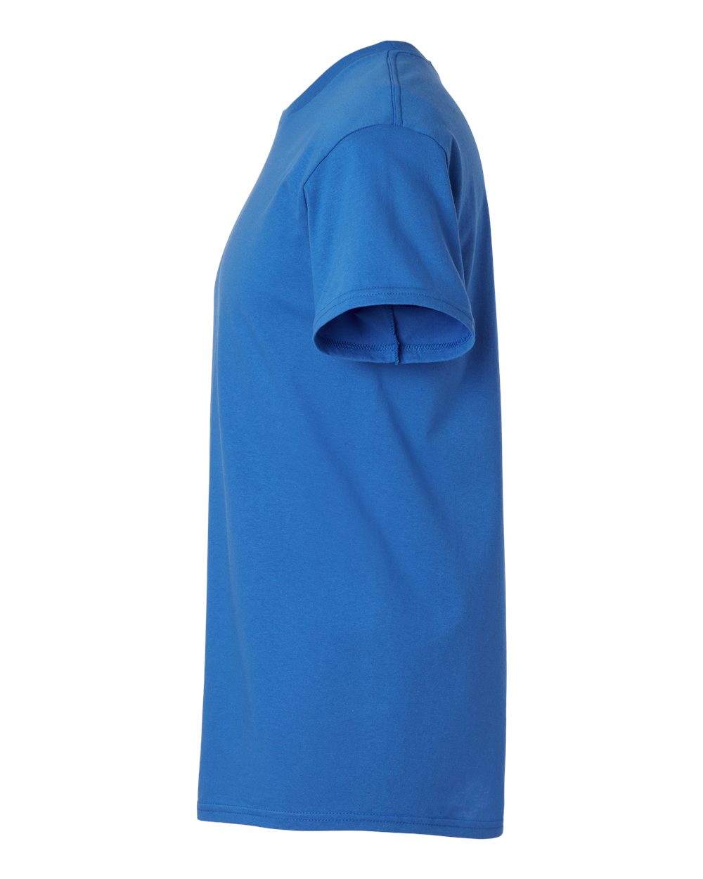 Left View of Royal Light Cotton T-Shirt - 3000