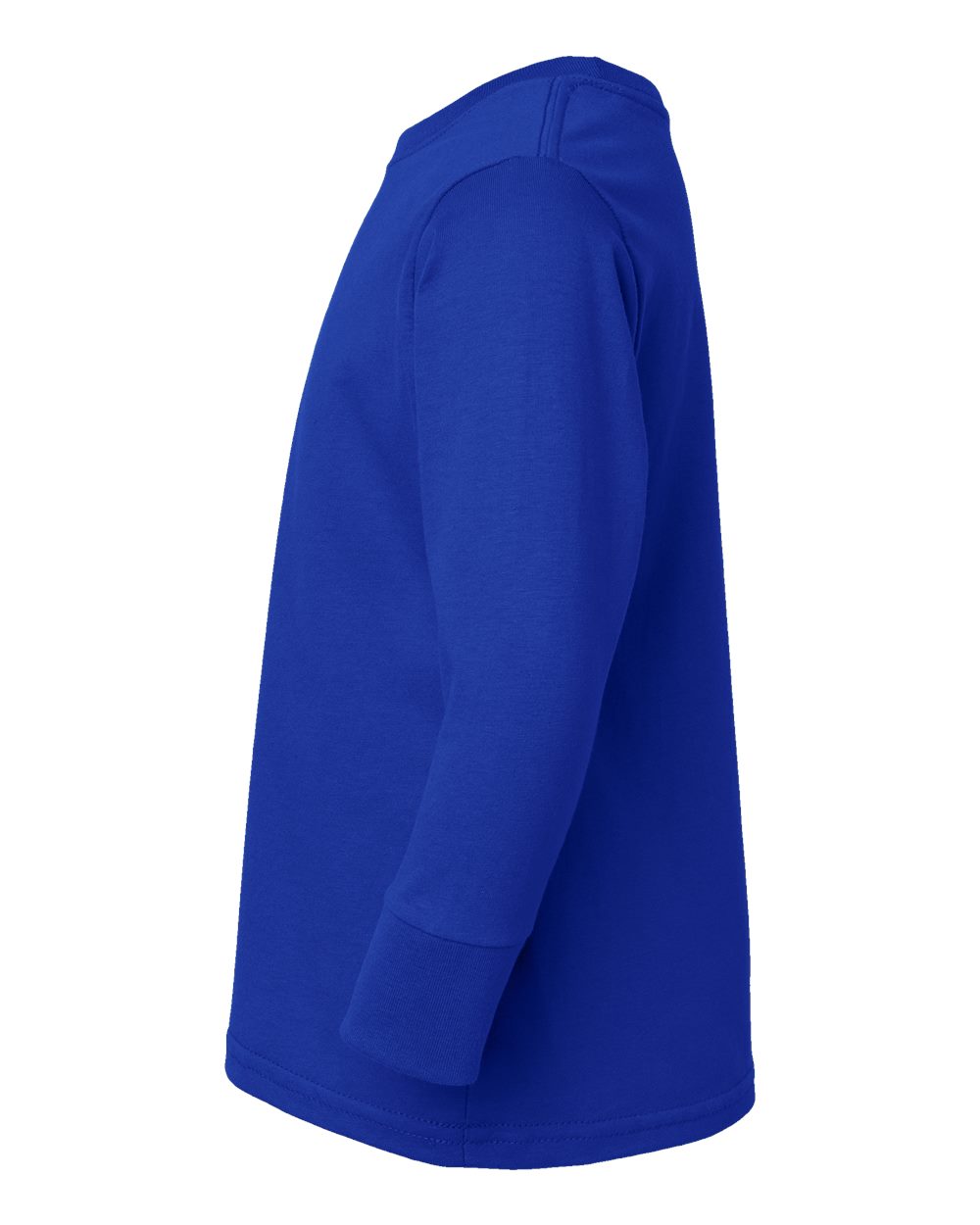 Left View of Royal Toddler Fine Jersey Long Sleeve Tee - 3302
