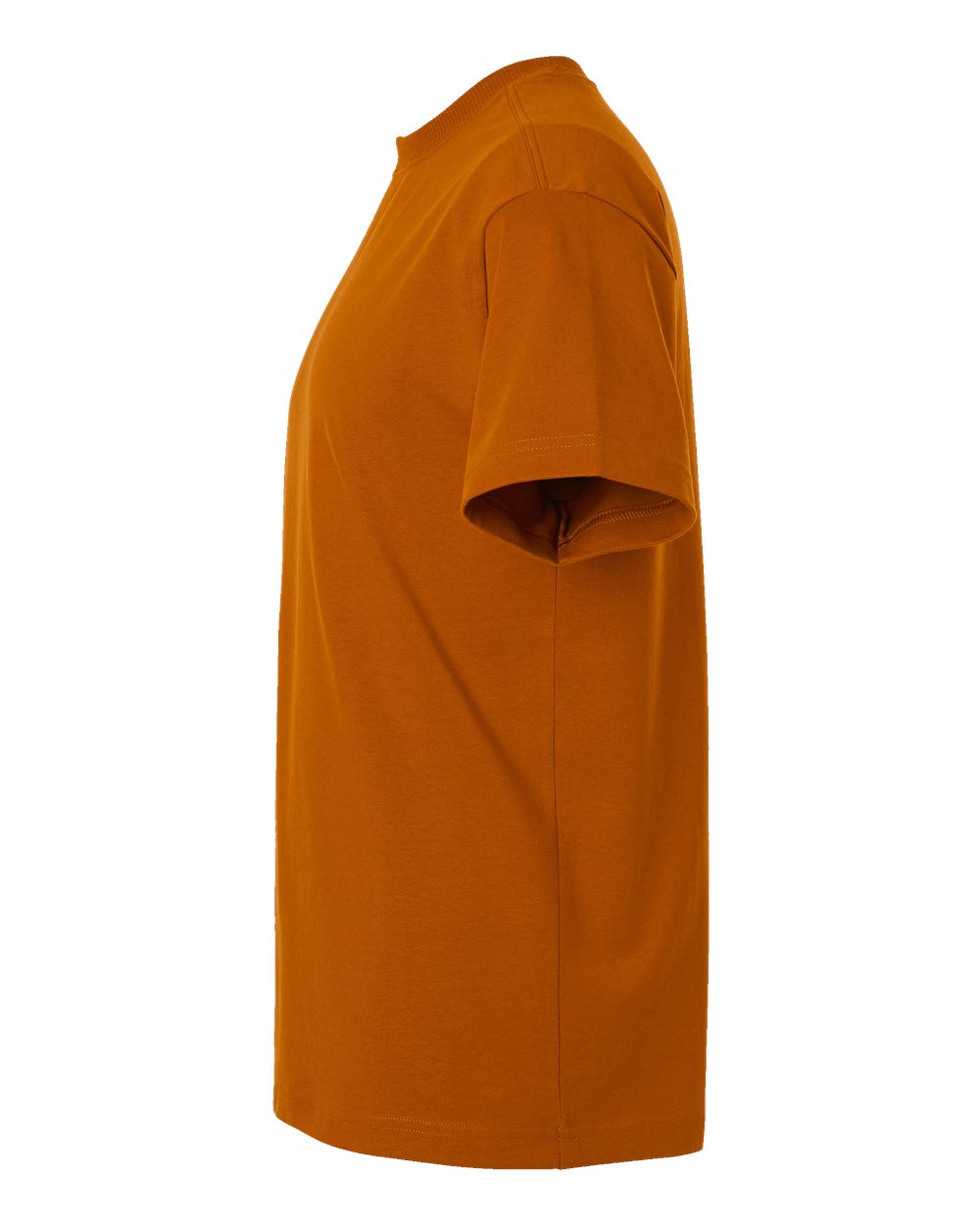 Left View of Rust Super Heavyweight Tee - 9001