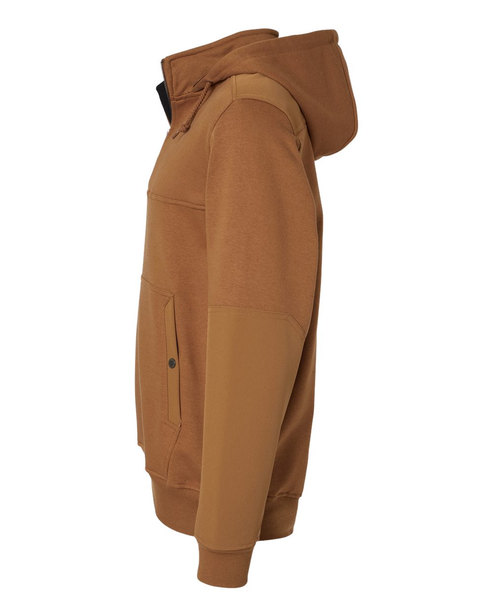 Left View of Saddle Mission Quarter-Zip Hooded Pullover - 7349