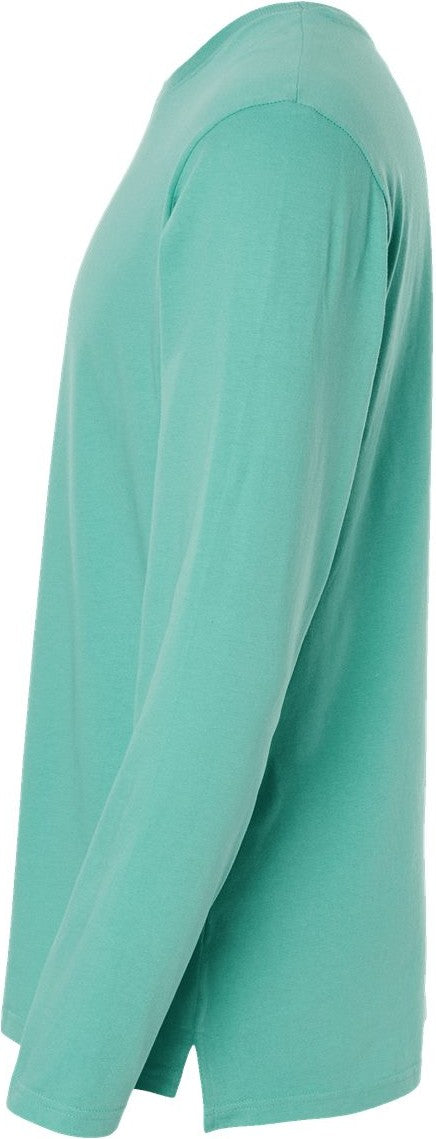 Left View of Saltwater Fine Jersey Long Sleeve Tee - 6918