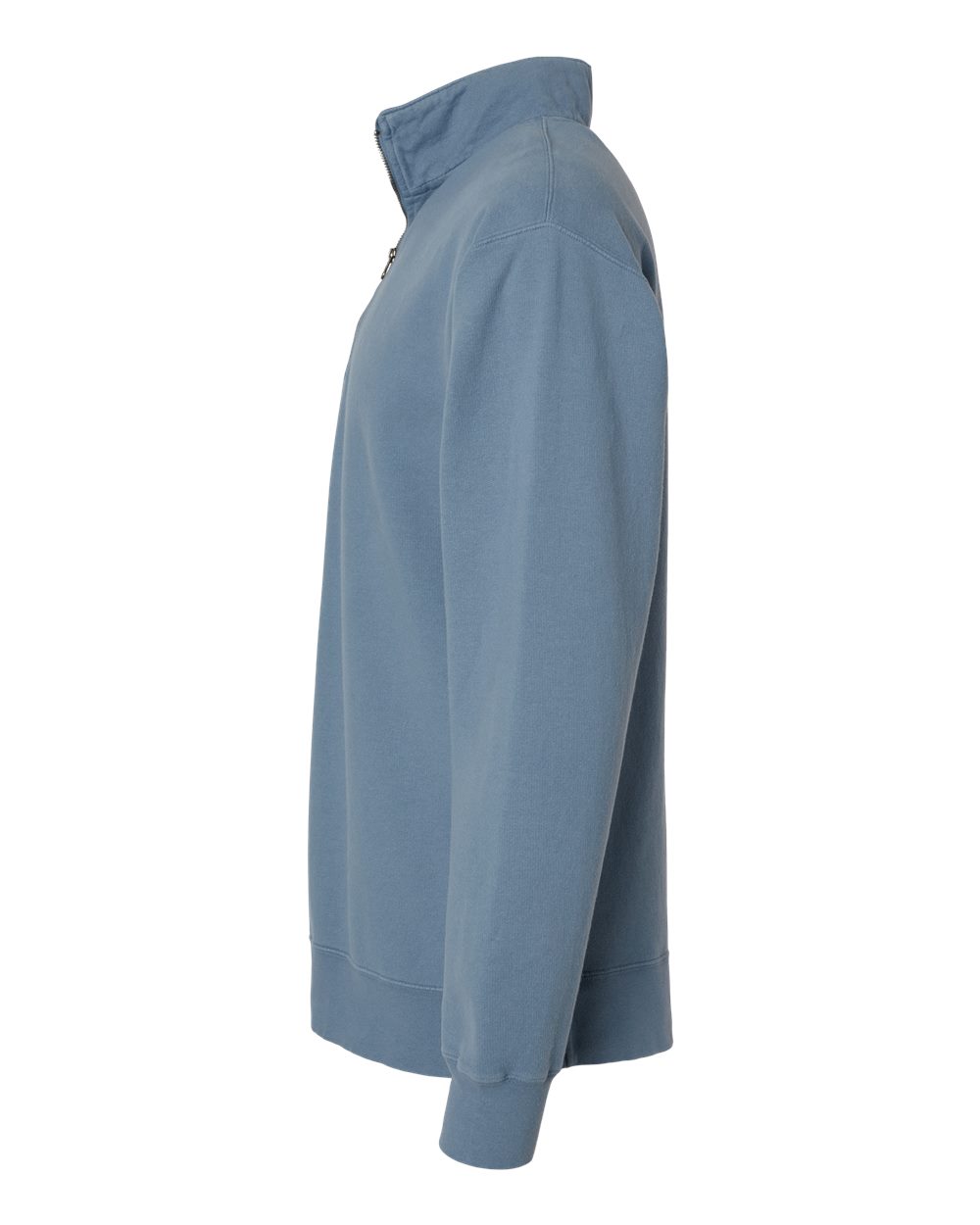 Left View of Saltwater Garment-Dyed Quarter-Zip Sweatshirt - GDH425