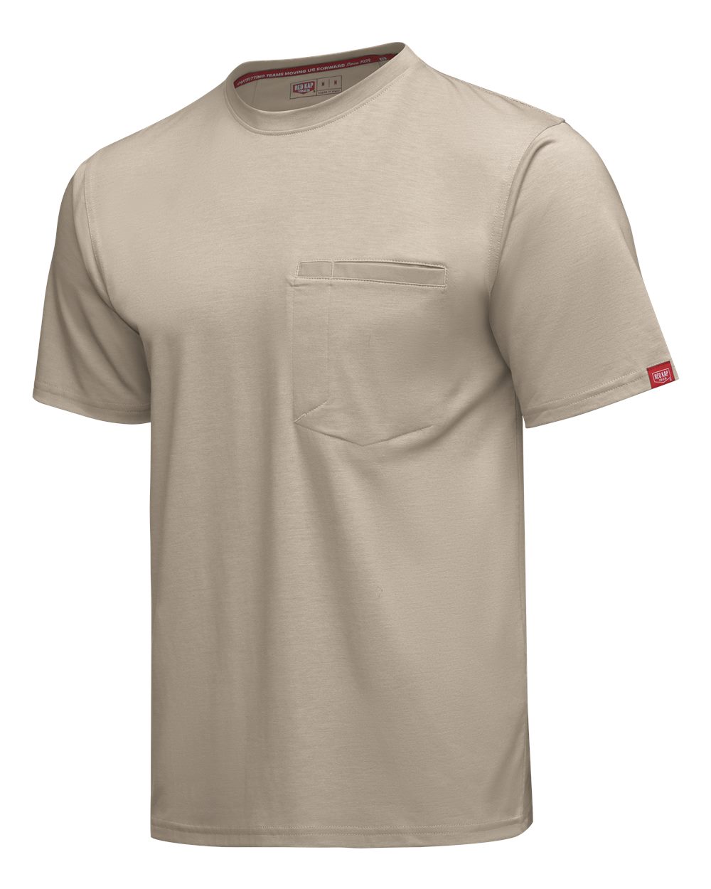 Left View of Sand Cooling Pocket T-Shirt - Tall Sizes - TKM2T