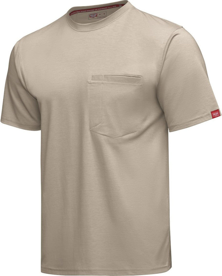 Left View of Sand Cooling Pocket T-Shirt - TKM2