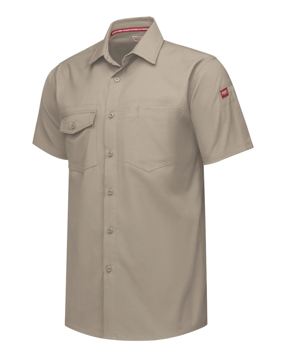 Left View of Sand Cooling Work Shirt - TSM2