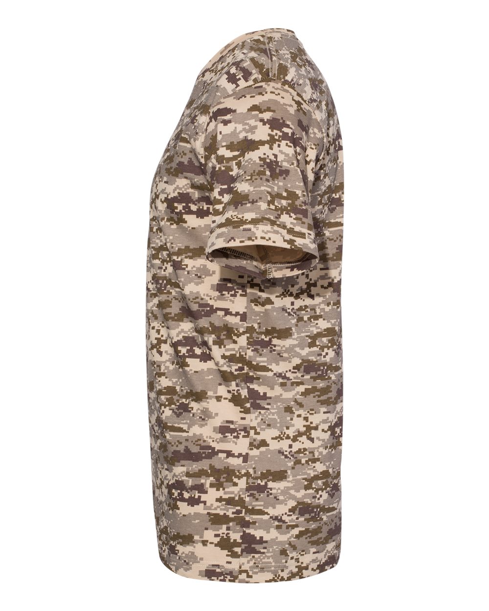 Left View of Sand Digital Camo Tee - 3907
