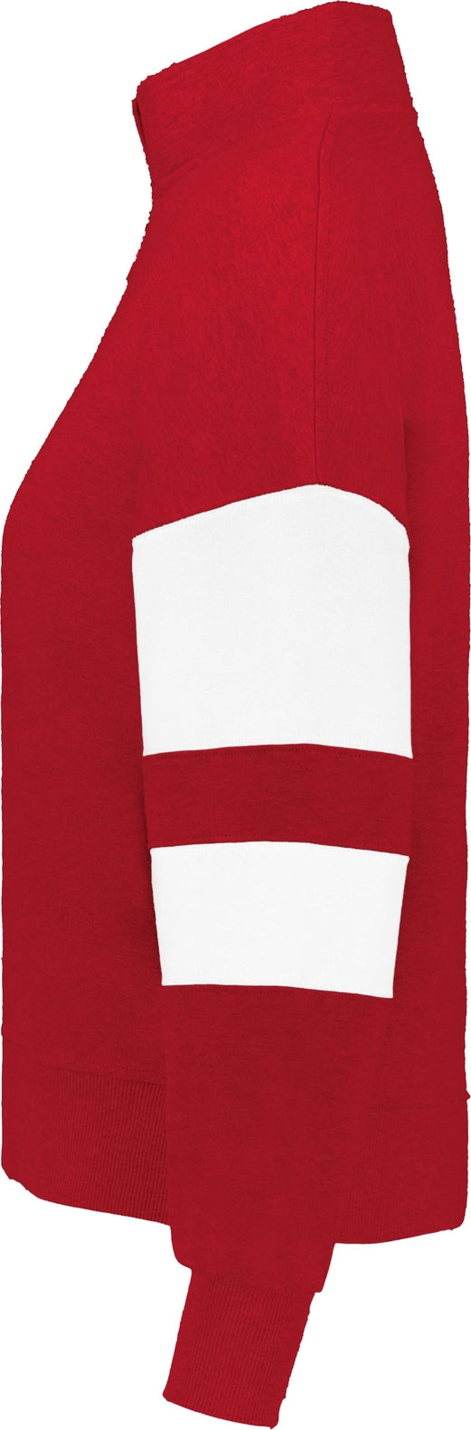 Left View of SCARLET/WHITE JACKSON WAY LDS PULLOVER