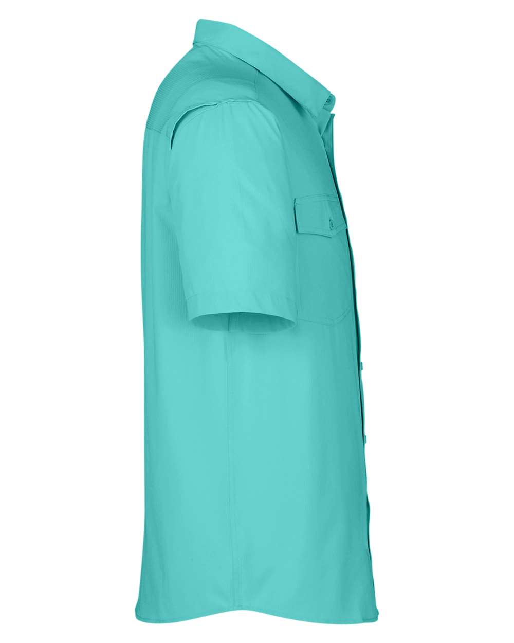 Left View of Sea Glass Men's Ultra UVP® Marina Shirt - CE510