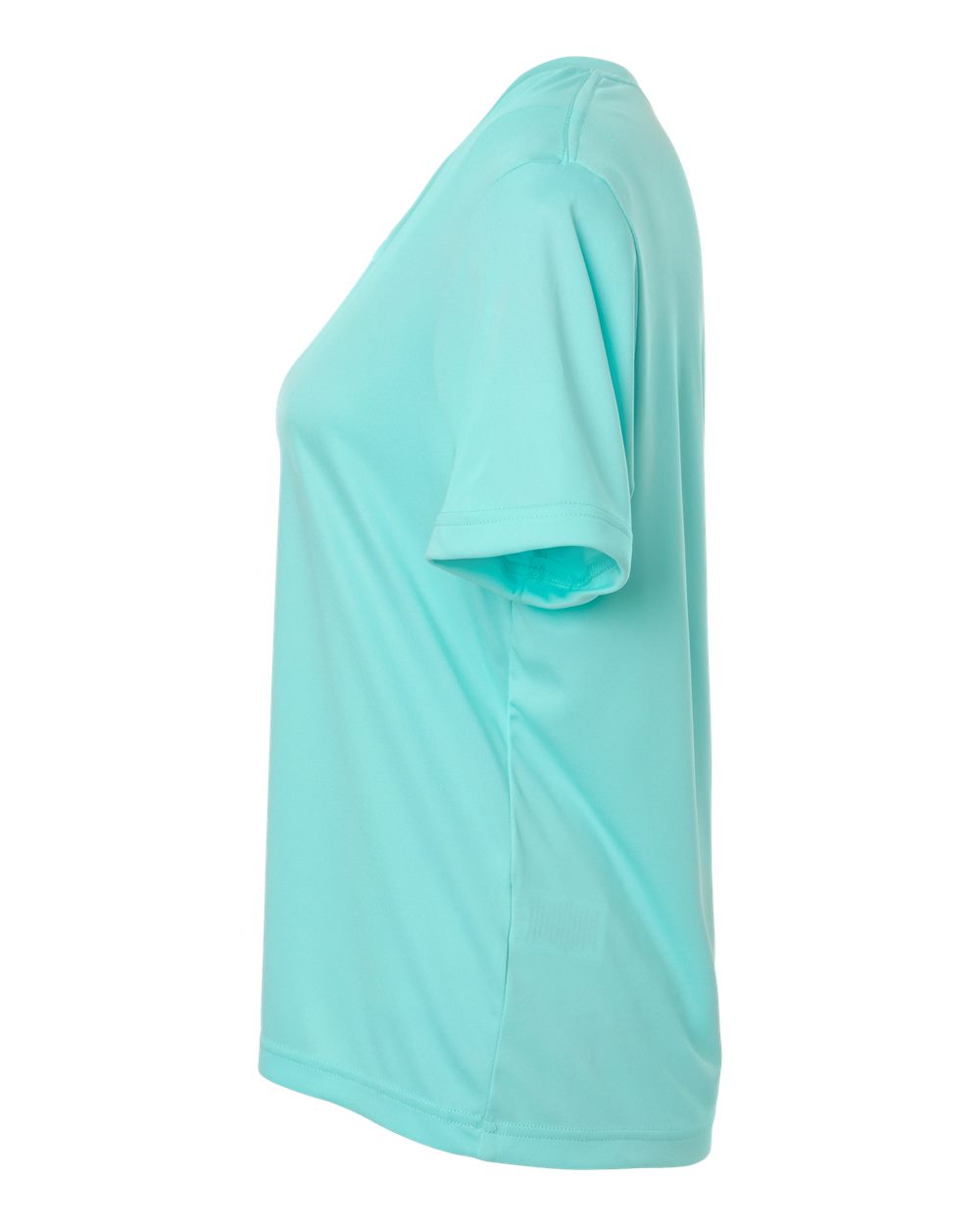 Left View of Sea Glass Women's Capital Performance T-Shirt - CE10W plain