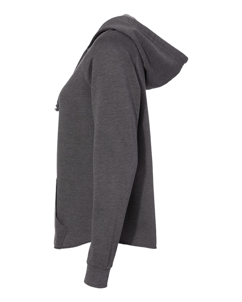 Left View of Shadow Women&#39;s California Wave Wash Full-Zip Hooded Sweatshirt - PRM2500Z
