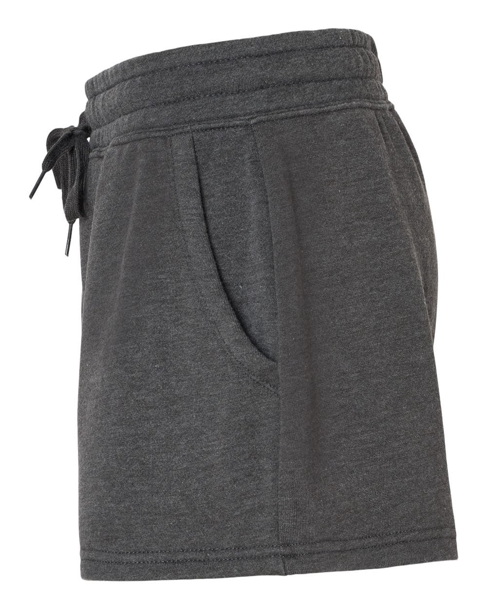 Left View of Shadow Women’s Lightweight California Wave Wash Fleece Shorts - PRM20SRT