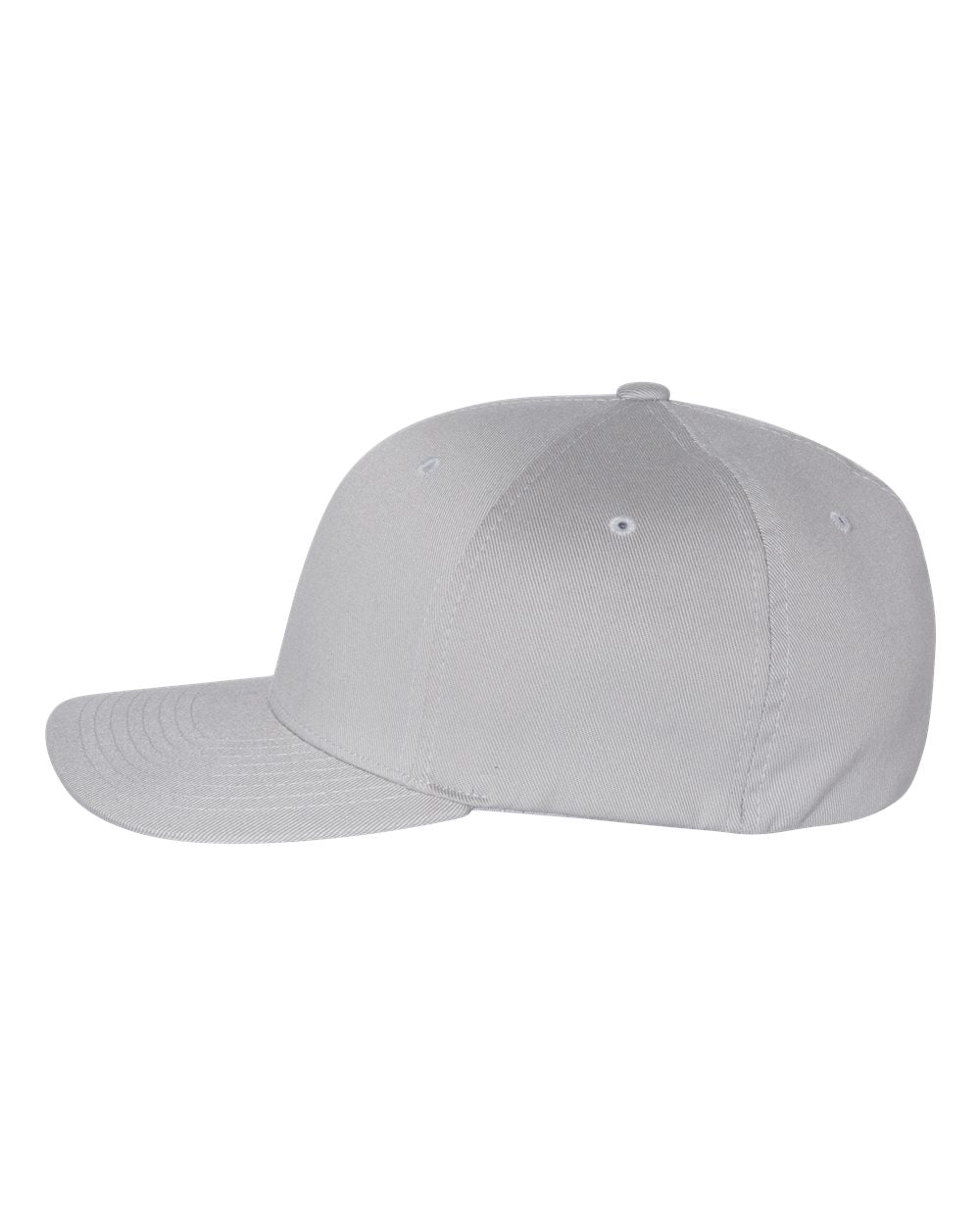 Left View of Silver Cotton Blend Cap - 6277