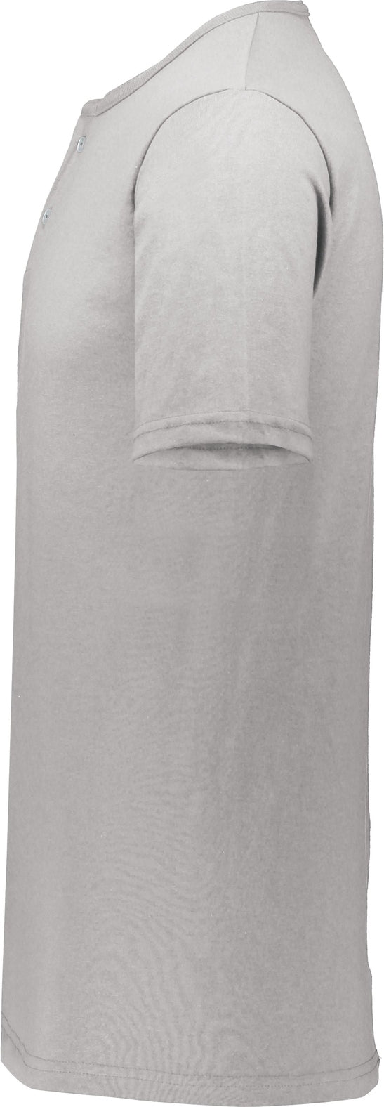 Left View of SILVER GREY ADULT TWO-BUTTON BASEBALL