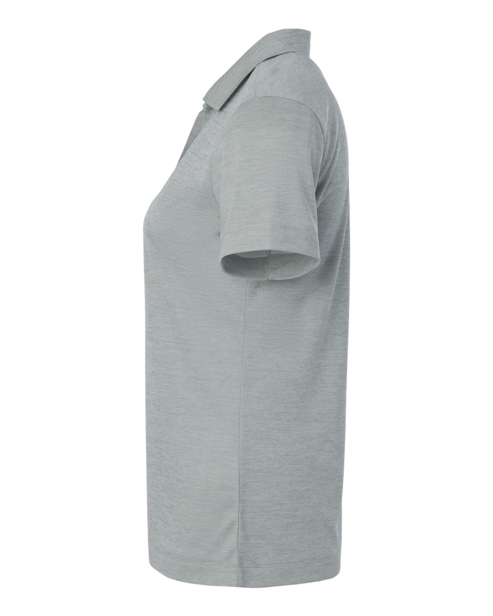 Left View of Silver Melange Women&#39;s Performance Mélange Polo - 4HM00L