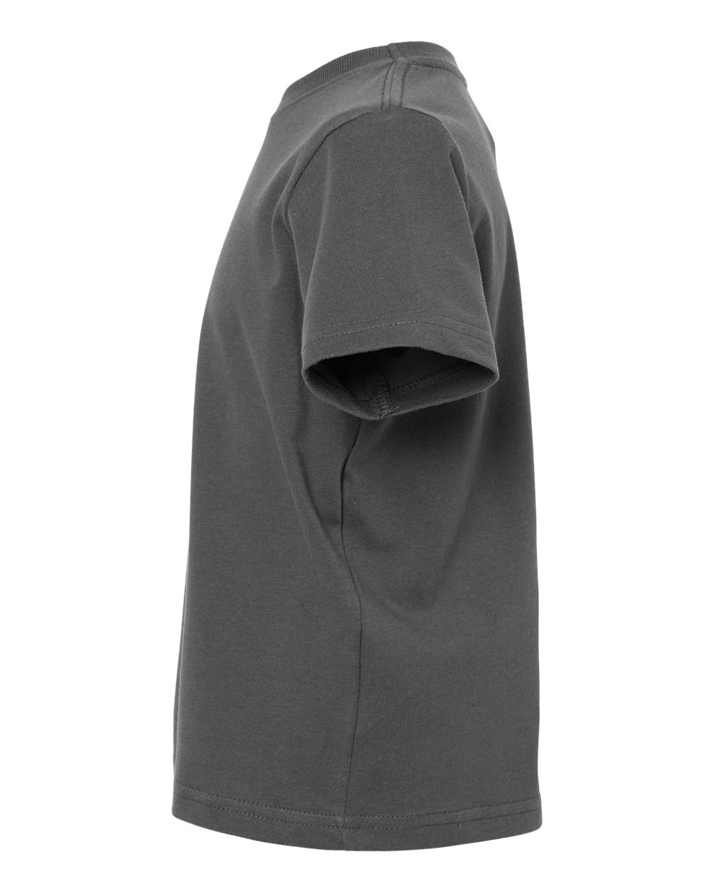 Left View of Slate Toddler Fine Jersey Tee - 3321