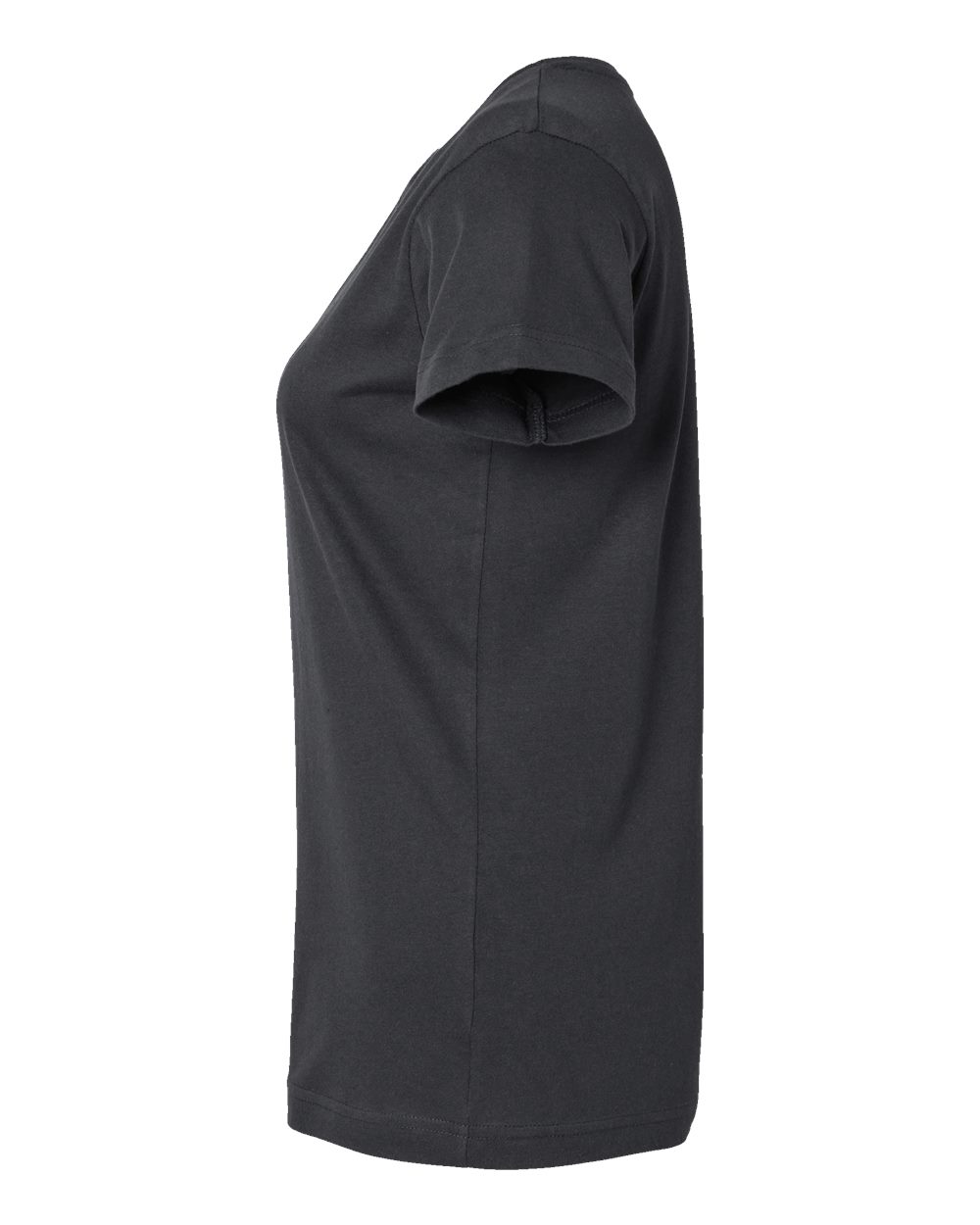 Left View of Slate Women's Fine Jersey Tee - 3516