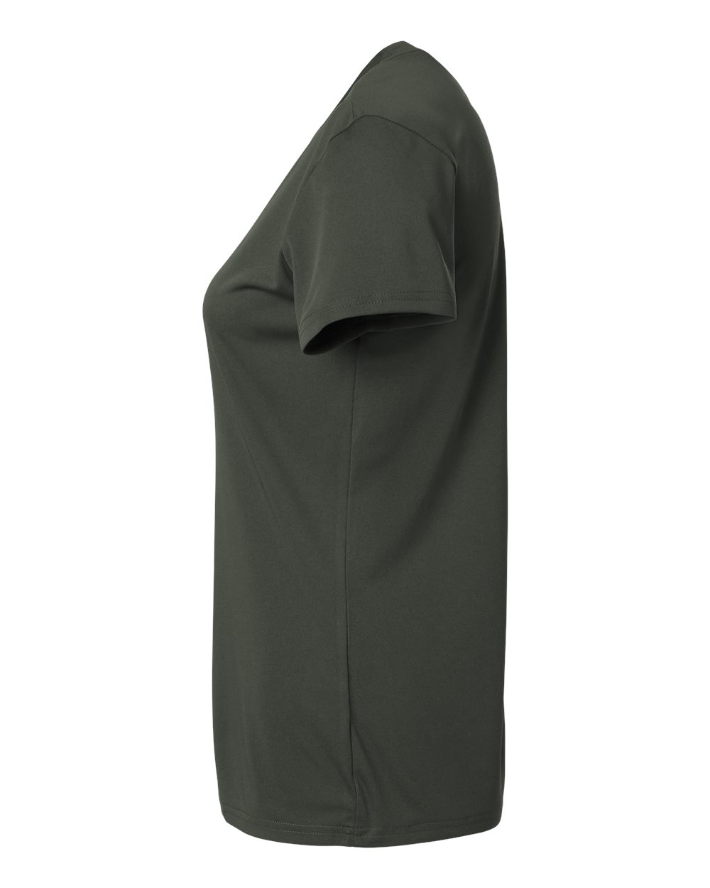 Left View of Smoke Pro-Lock Women&#39;s Performance T-Shirt - 48000L