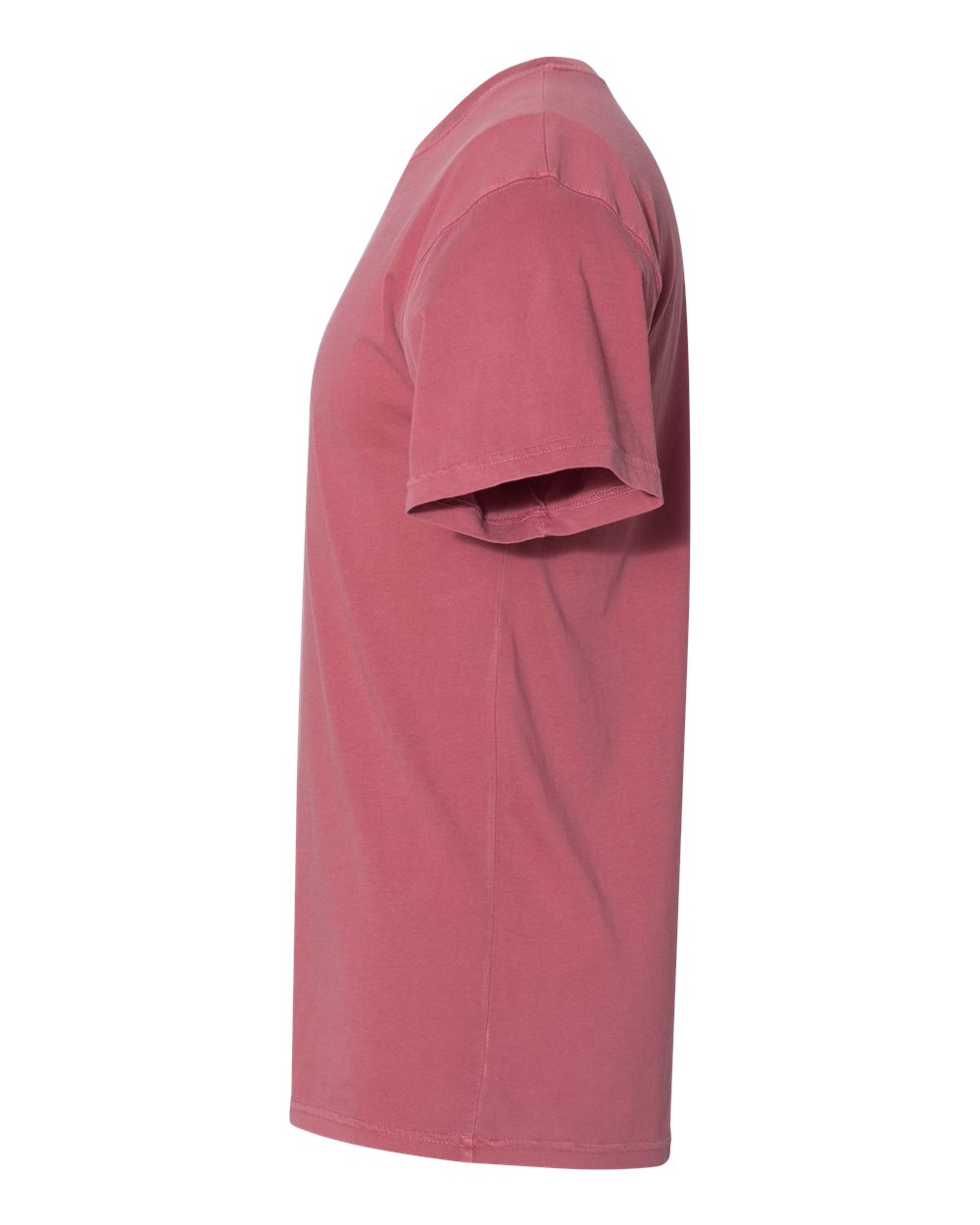 Left View of Smoked Paprika Inspired Dye Short Sleeve T-Shirt - 7410