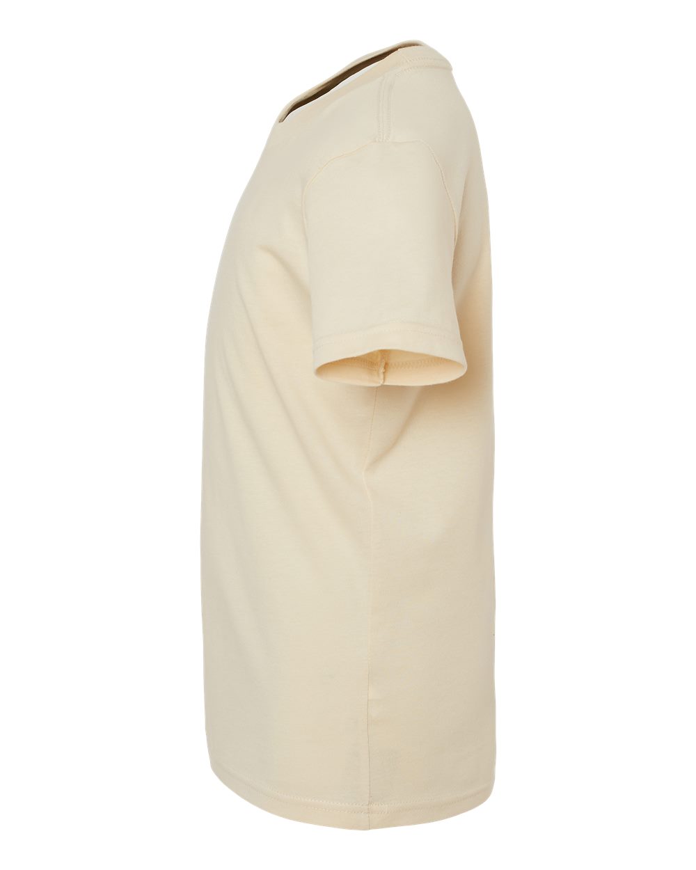 Left View of Soft Cream Youth Jersey Tee - 3001Y