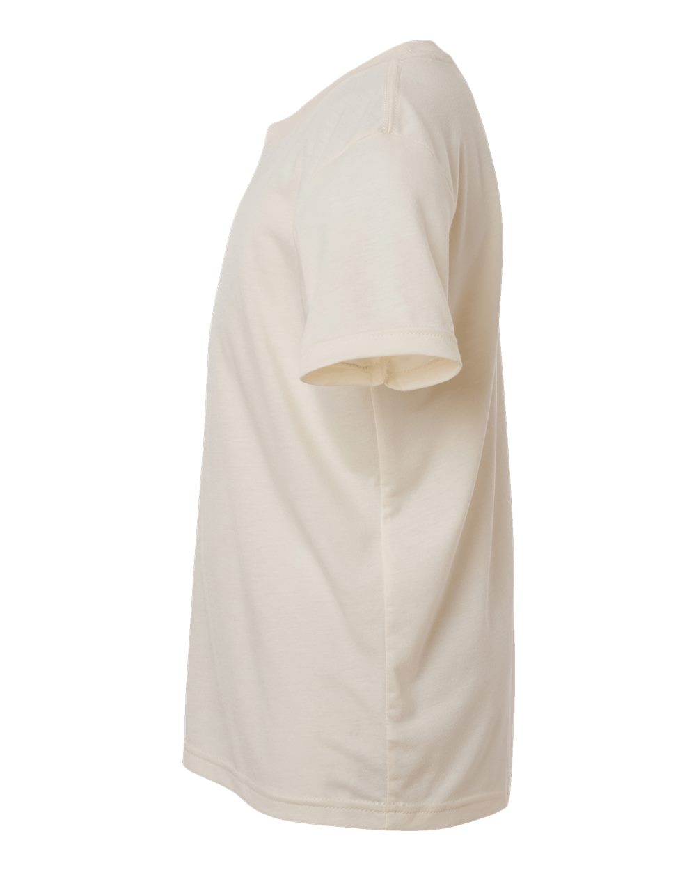 Left View of Solid Natural Triblend Youth Triblend Tee - 3413Y