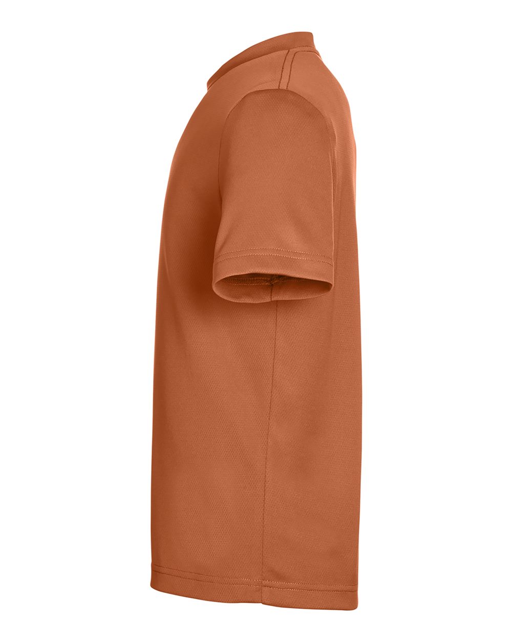 Left View of Sport Burnt Orange Youth Zone Performance Mesh T-Shirt - TT15Y