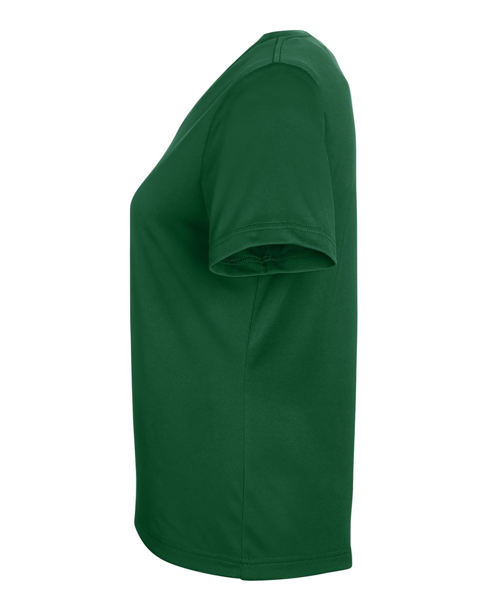 Rear View of Sport Dark Green Women's Zone Performance Mesh T-Shirt - TT15W