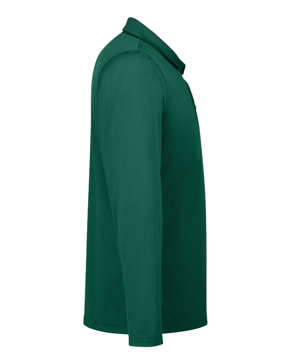 Left View of Sport Forest Men&#39;s Zone Performance Long Sleeve Polo - TT51L