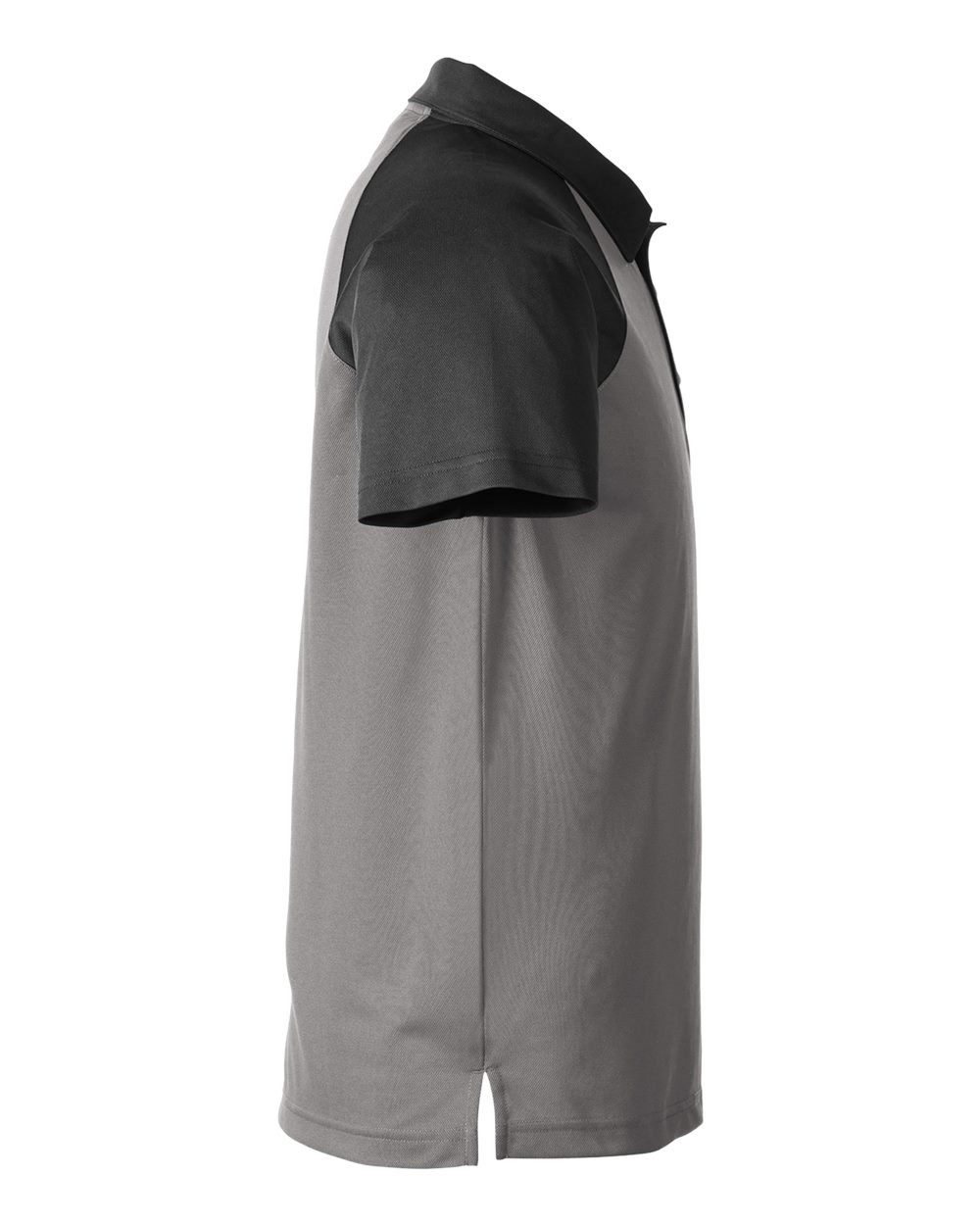 Left View of Sport Graphite/ Black Men&#39;s Command Snag-Protection Colorblock Polo - TT21C