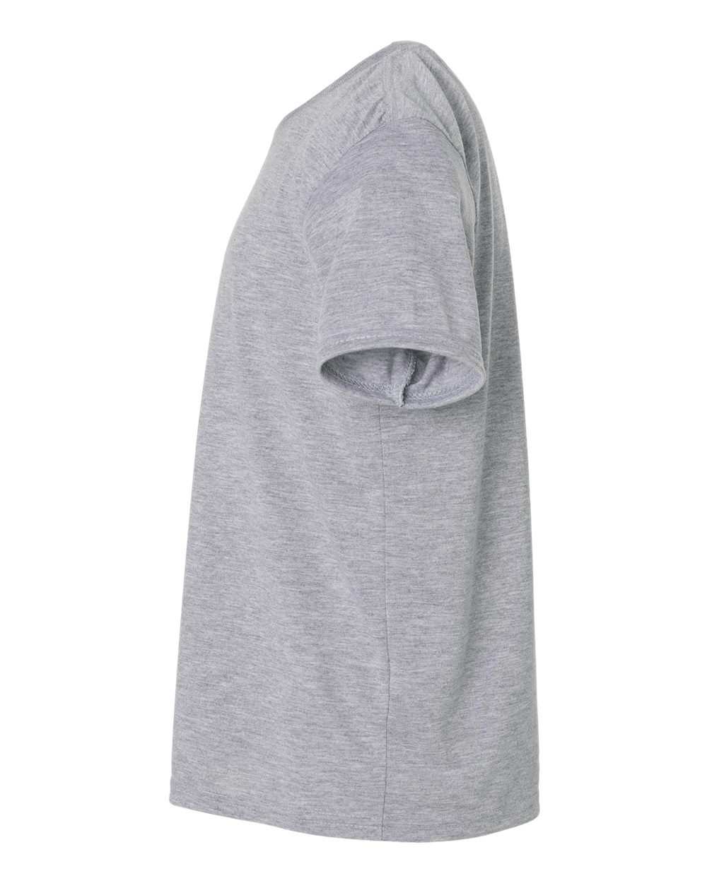 Left View of Sport Grey Performance® Youth T-Shirt - 42000B