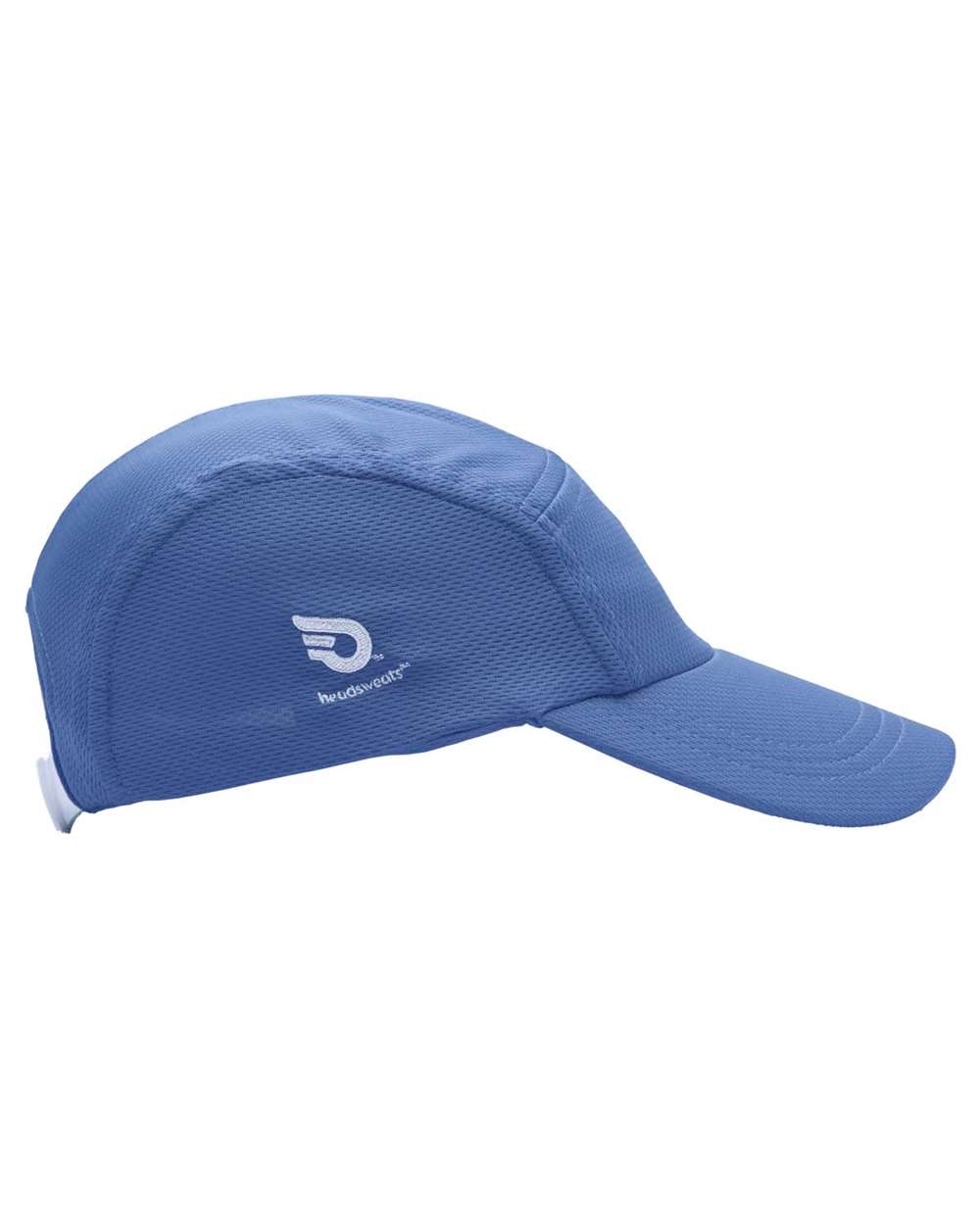 Left View of Sport Light Blue Race Cap - HDSW01