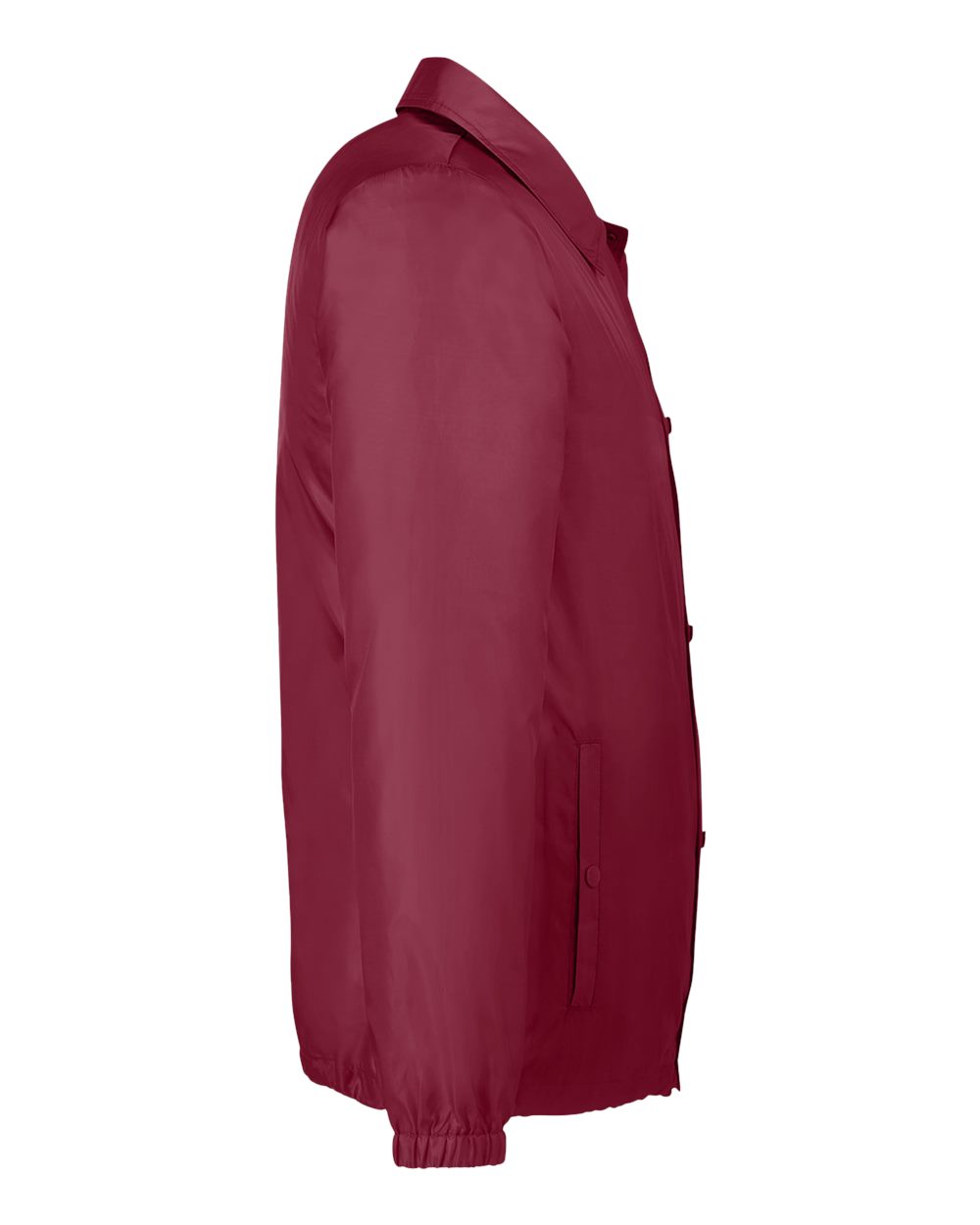 Left View of Sport Maroon Unisex Zone Protect Coaches Jacket - TT75