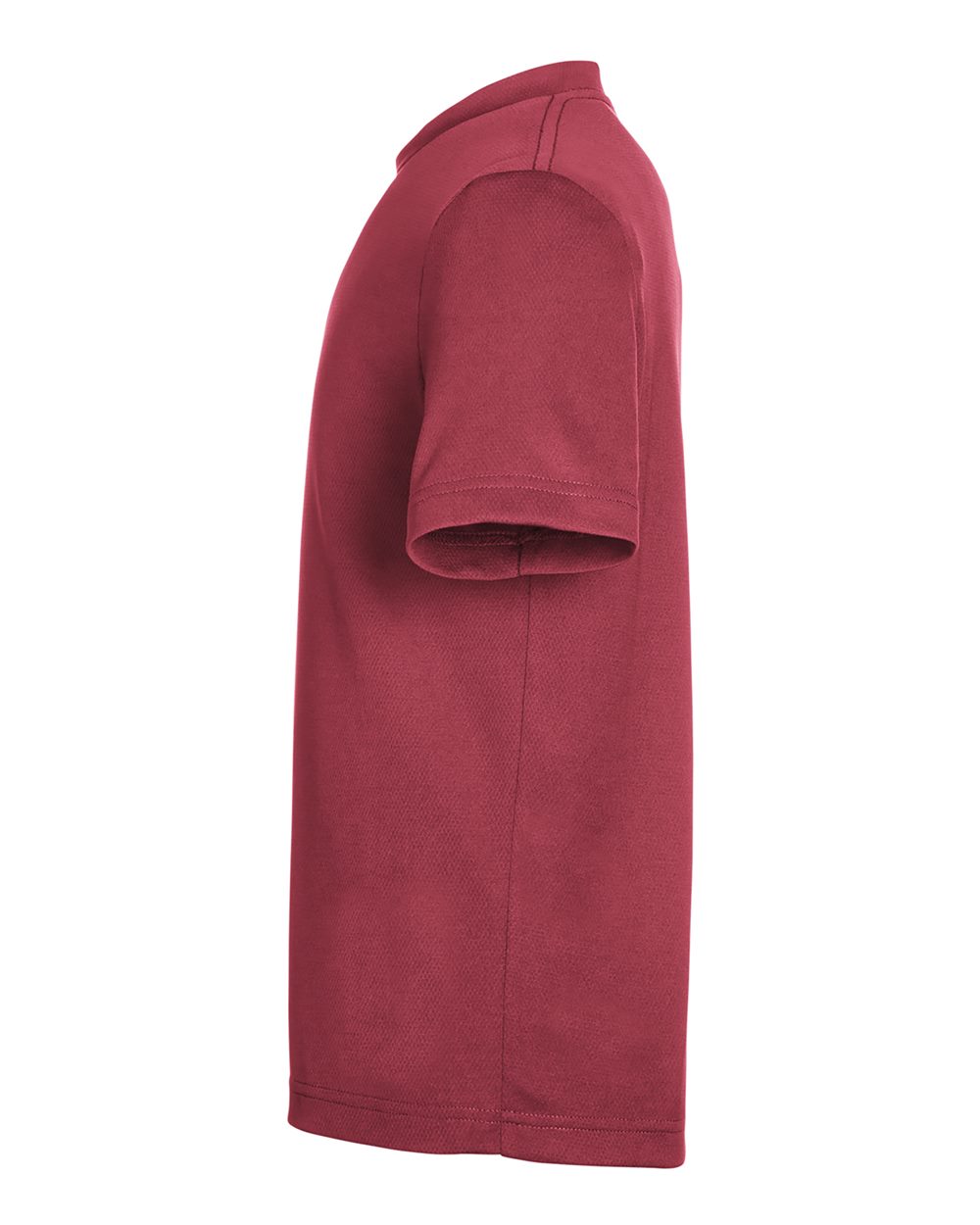 Rear View of Sport Maroon Youth Zone Performance Mesh T-Shirt - TT15Y