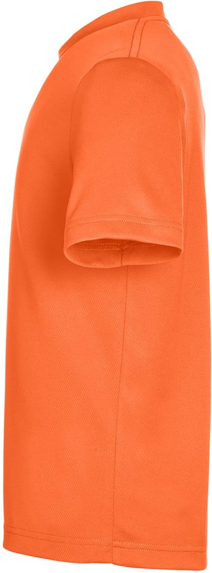 Rear View of Sport Orange Youth Zone Performance Mesh T-Shirt - TT15Y